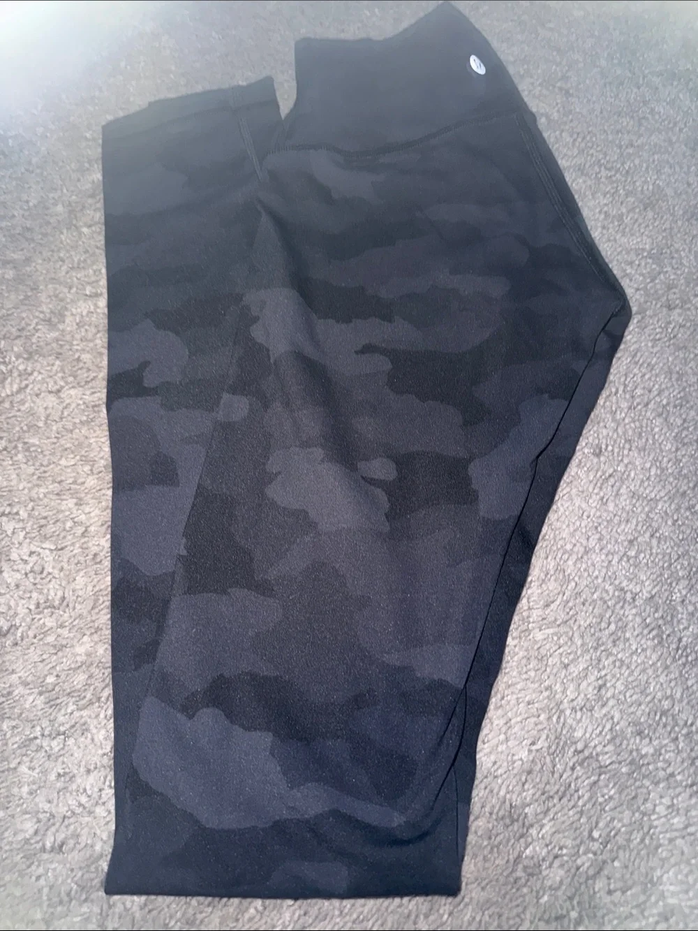 lululemon athletica Black Camo High-Rise Leggings